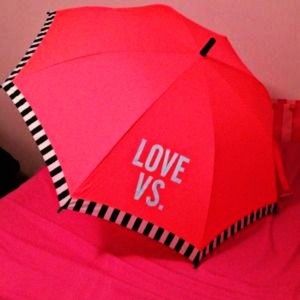 PINK VICTORIAS SECRET UMBRELLA